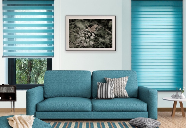Turquoise vision blinds